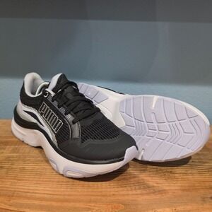 Puma Women Softride Devine Running Shoes Black Silver Sneaker 310167-05 Size 7.5